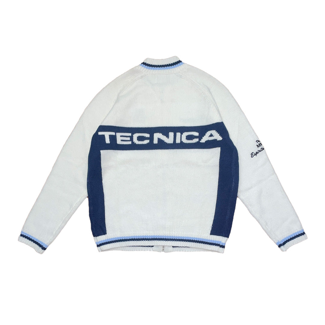 Palace 'Cycle Knit' Zip-Up Fleece | Medium | White