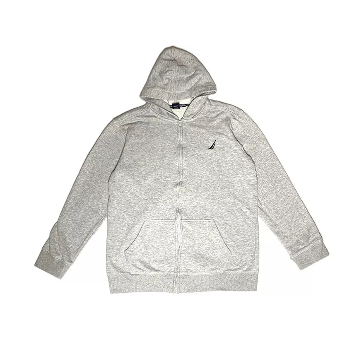 Women's Nautica Full Zip Hooded Sweater | Grey | Small