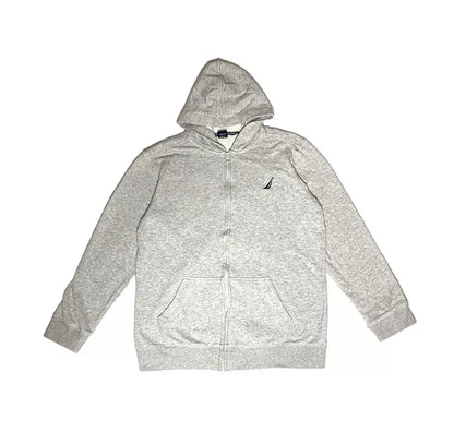 Women's Nautica Full Zip Hooded Sweater | Grey | Small