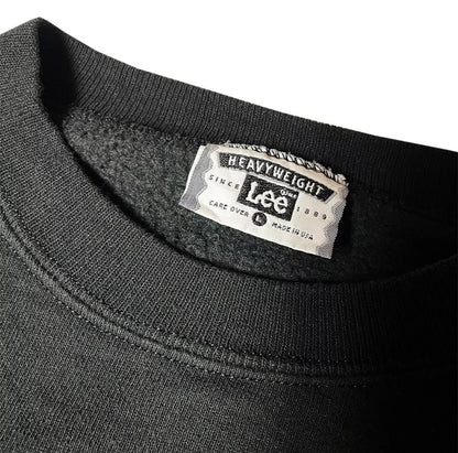 Vintage Lee Premium Heavyweight Sweatshirt | Small | Black