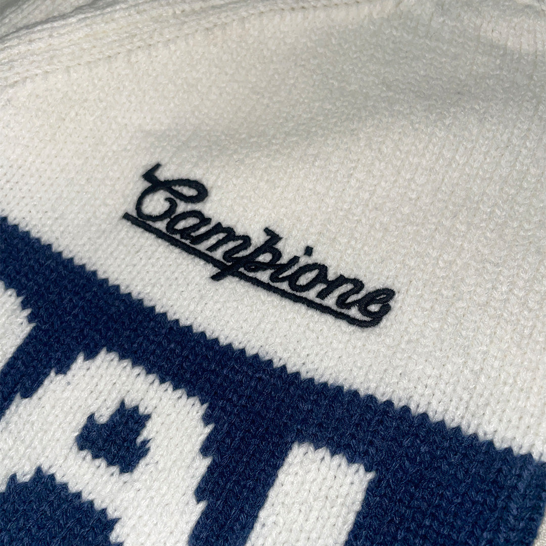 Palace 'Cycle Knit' Zip-Up Fleece | Medium | White