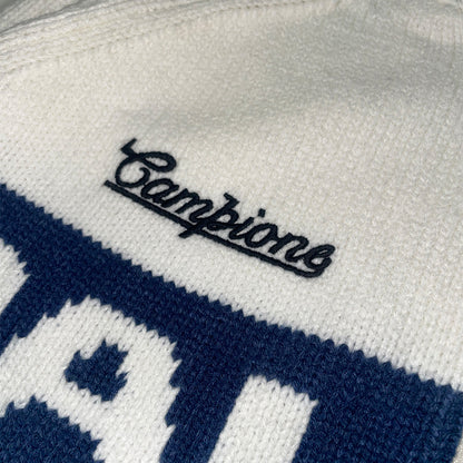 Palace 'Cycle Knit' Zip-Up Fleece | Medium | White