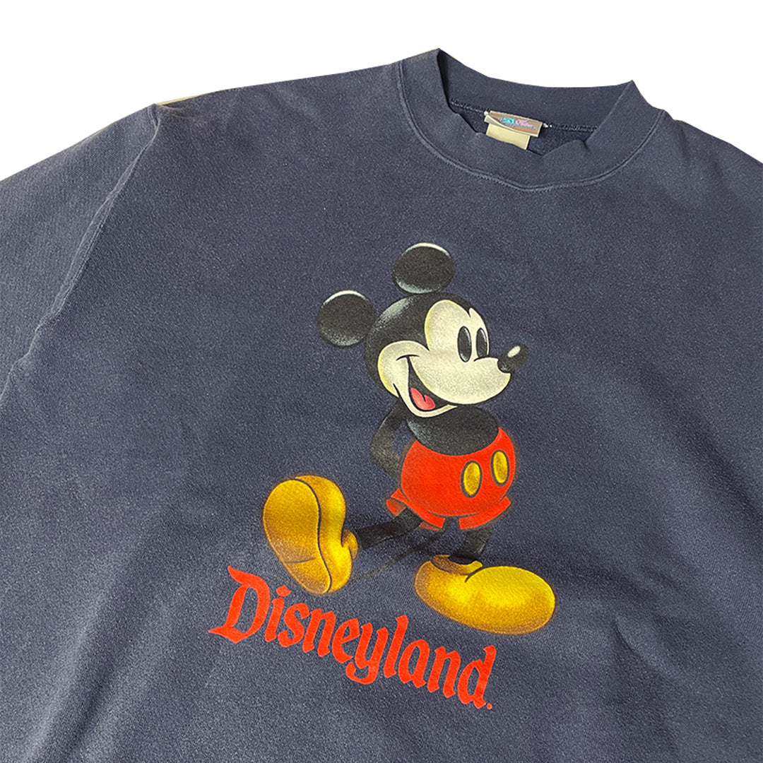 Vintage Walt Disney World Sweatshirt Mickey Mouse | Navy Blue | Medium