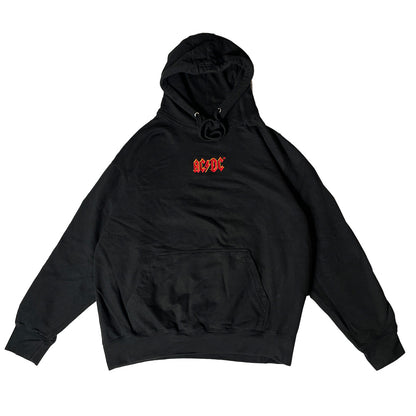 AC/DC Embroidered Logo Pullover Hoodie | Black | Large