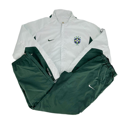 Nike x Brazil 2003 Football Tracksuit Set | Green & White | Medium