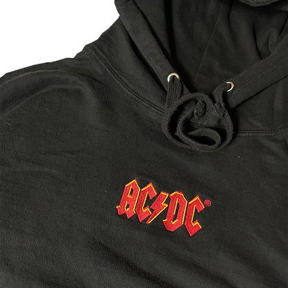 AC/DC Embroidered Logo Pullover Hoodie | Black | Large