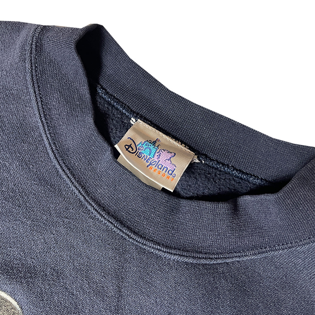 Vintage Walt Disney World Sweatshirt Mickey Mouse | Navy Blue | Medium
