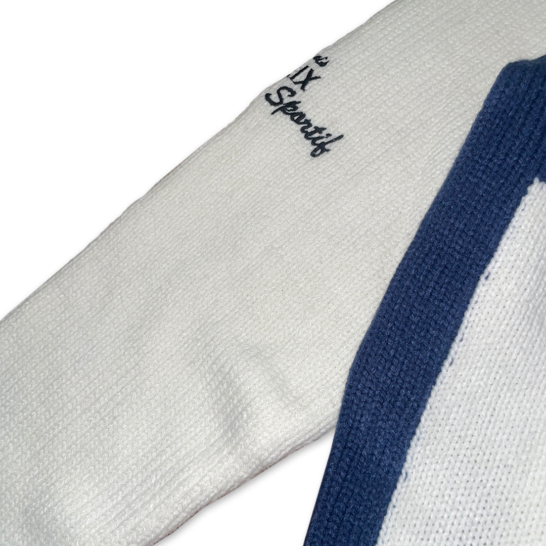 Palace 'Cycle Knit' Zip-Up Fleece | Medium | White